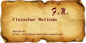 Fleischer Melinda névjegykártya